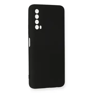 Huawei P Smart 2021 Kılıf Nano İçi Kadife Silikon - Siyah
