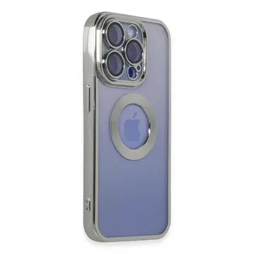 İphone 15 Pro Kılıf Slot Silikon - Gümüş