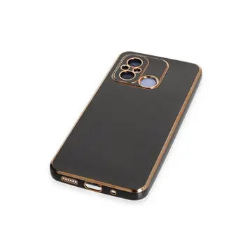 Xiaomi Redmi 12c Kılıf Volet Silikon - Siyah