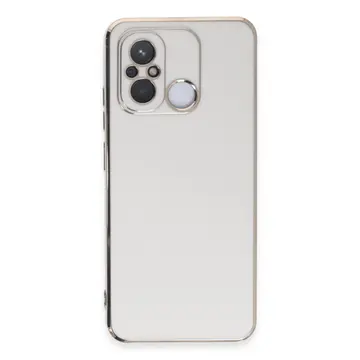 Xiaomi Redmi 12c Kılıf Volet Silikon - Beyaz