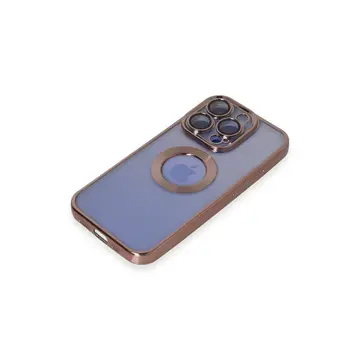 İphone 15 Pro Max Kılıf Slot Silikon - Rose Gold