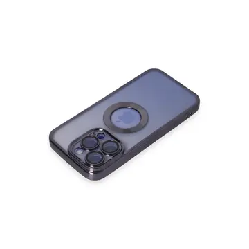 İphone 15 Pro Max Kılıf Slot Silikon - Mor