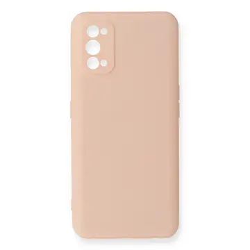 Realme 7 Pro Kılıf Nano İçi Kadife Silikon - Pudra