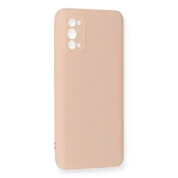 Realme 7 Pro Kılıf Nano İçi Kadife Silikon - Pudra