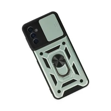 Samsung Galaxy A04s Kılıf Pars Lens Yüzüklü Silikon - Yeşil