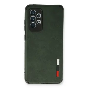 Samsung Galaxy A73 5g Kılıf Loop Deri Silikon - Yeşil