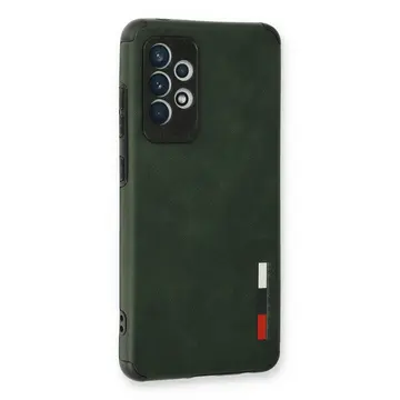 Samsung Galaxy A73 5g Kılıf Loop Deri Silikon - Yeşil