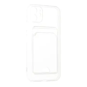 İphone 11 Kılıf Kart Şeffaf Silikon - Şeffaf