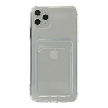 İphone 11 Pro Max Kılıf Kart Şeffaf Silikon - Şeffaf