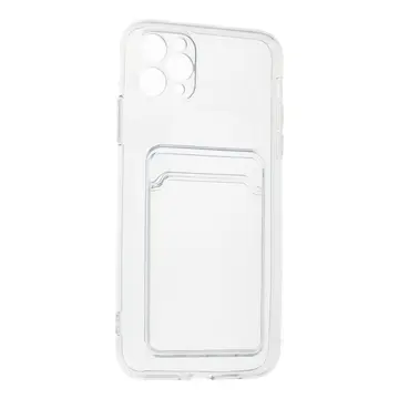 İphone 11 Pro Max Kılıf Kart Şeffaf Silikon - Şeffaf