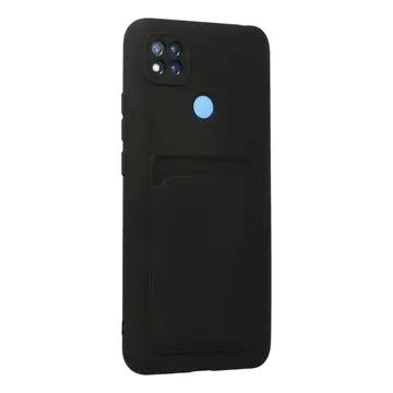Xiaomi Redmi 9c Kılıf Kelvin Kartvizitli Silikon - Siyah