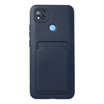Xiaomi Redmi 9c Kılıf Kelvin Kartvizitli Silikon - Lacivert