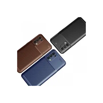 Oppo Reno 5 Kılıf Auto Focus Karbon Kapak - Siyah