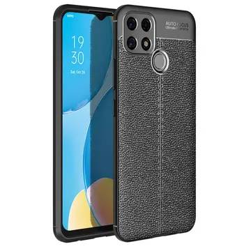 Oppo A15 Kılıf Auto Focus Kapak - Siyah
