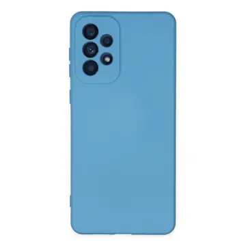 Samsung Galaxy A23 4g Kılıf Nano İçi Kadife Silikon - Mavi