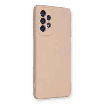Samsung Galaxy A33 5g Kılıf Nano İçi Kadife Silikon - Pudra