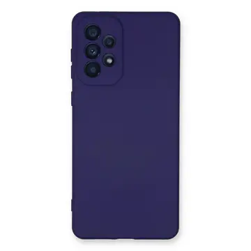 Samsung Galaxy A53 5g Kılıf Nano İçi Kadife Silikon - Mor