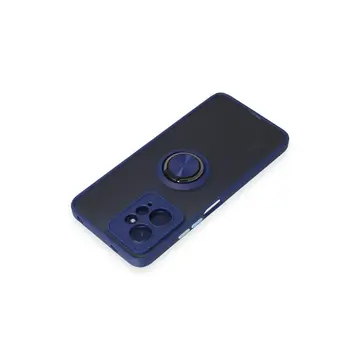 Xiaomi Redmi Note 12 4g Kılıf Montreal Yüzüklü Silikon Kapak - Lacivert