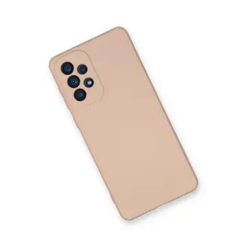 Samsung Galaxy A53 5g Kılıf Nano İçi Kadife Silikon - Pudra