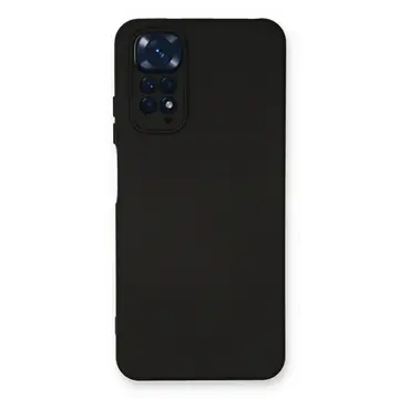Xiaomi Redmi Note 11 Kılıf Nano İçi Kadife Silikon - Siyah
