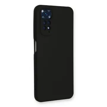 Xiaomi Redmi Note 11 Kılıf Nano İçi Kadife Silikon - Siyah