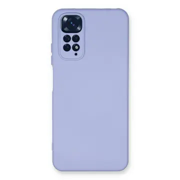 Xiaomi Redmi Note 11 Kılıf Nano İçi Kadife Silikon - Lila