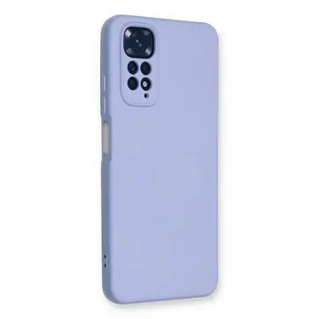 Xiaomi Redmi Note 11 Kılıf Nano İçi Kadife Silikon - Lila