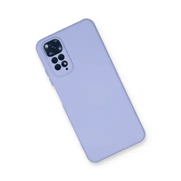 Xiaomi Redmi Note 11 Kılıf Nano İçi Kadife Silikon - Lila