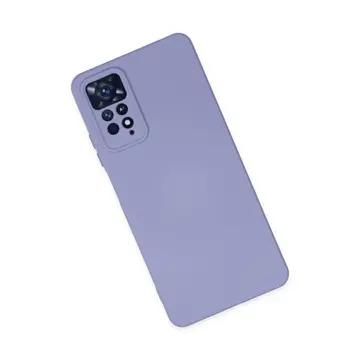 Xiaomi Redmi Note 11 Pro Kılıf Nano İçi Kadife Silikon - Lila