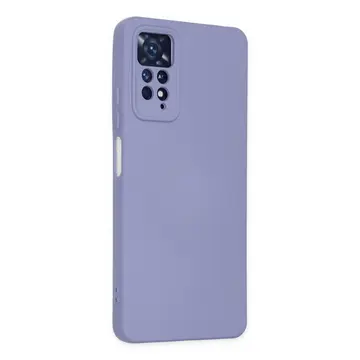 Xiaomi Redmi Note 11 Pro Kılıf Nano İçi Kadife Silikon - Lila
