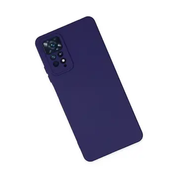 Xiaomi Redmi Note 11 Pro Kılıf Nano İçi Kadife Silikon - Mor