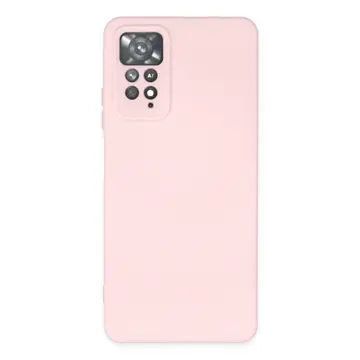 Xiaomi Redmi Note 11 Pro Kılıf Nano İçi Kadife Silikon - Pudra