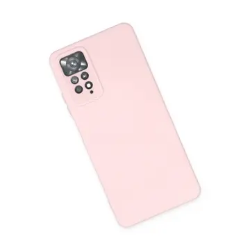 Xiaomi Redmi Note 11 Pro Kılıf Nano İçi Kadife Silikon - Pudra