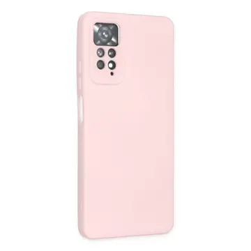 Xiaomi Redmi Note 11 Pro Kılıf Nano İçi Kadife Silikon - Pudra