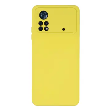 Xiaomi Poco X4 Pro 5g Kılıf Nano İçi Kadife Silikon - Sarı