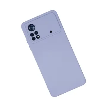 Xiaomi Poco X4 Pro 5g Kılıf Nano İçi Kadife Silikon - Lila
