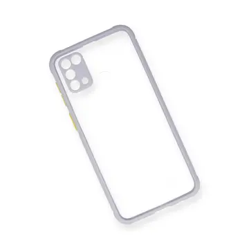 Samsung Galaxy M31 Kılıf Miami Şeffaf Silikon - Lila