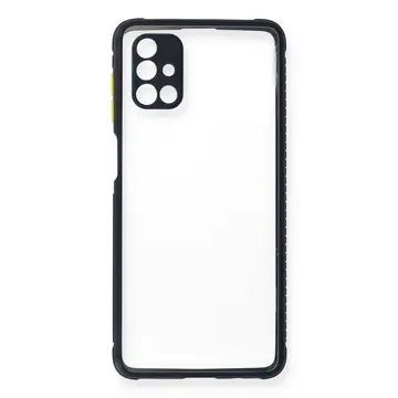 Samsung Galaxy M51 Kılıf Miami Şeffaf Silikon - Lacivert