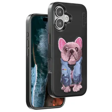 Venco  İphone 16 Cute Desenli Kapak - Siyah