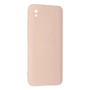 Xiaomi Redmi 9a Kılıf Nano İçi Kadife Silikon - Pudra