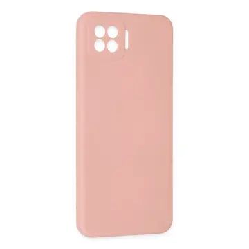 Oppo A73 Kılıf Nano İçi Kadife Silikon - Pudra