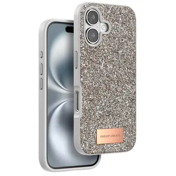 Onegif  İphone 16 Bright Simli Kapak - Gold