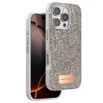 Onegif  İphone 16 Pro Max Bright Simli Kapak - Çöl Titanyum