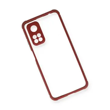 Xiaomi Mi 10t Pro Kılıf Miami Şeffaf Silikon - Fuşya