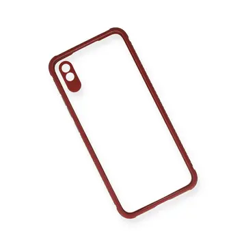 Xiaomi Redmi 9a Kılıf Miami Şeffaf Silikon - Fuşya