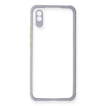 Xiaomi Redmi 9a Kılıf Miami Şeffaf Silikon - Lila