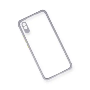 Xiaomi Redmi 9a Kılıf Miami Şeffaf Silikon - Lila