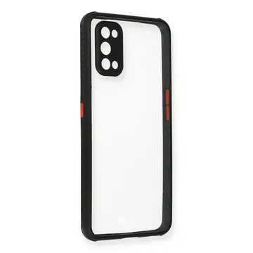 Realme 7 Pro Kılıf Miami Şeffaf Silikon - Siyah