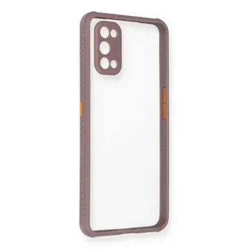 Realme 7 Pro Kılıf Miami Şeffaf Silikon - Açık Mor