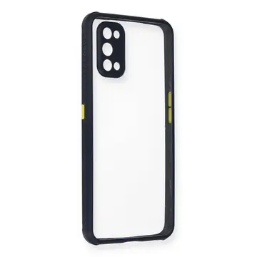 Realme 7 Pro Kılıf Miami Şeffaf Silikon - Lacivert
